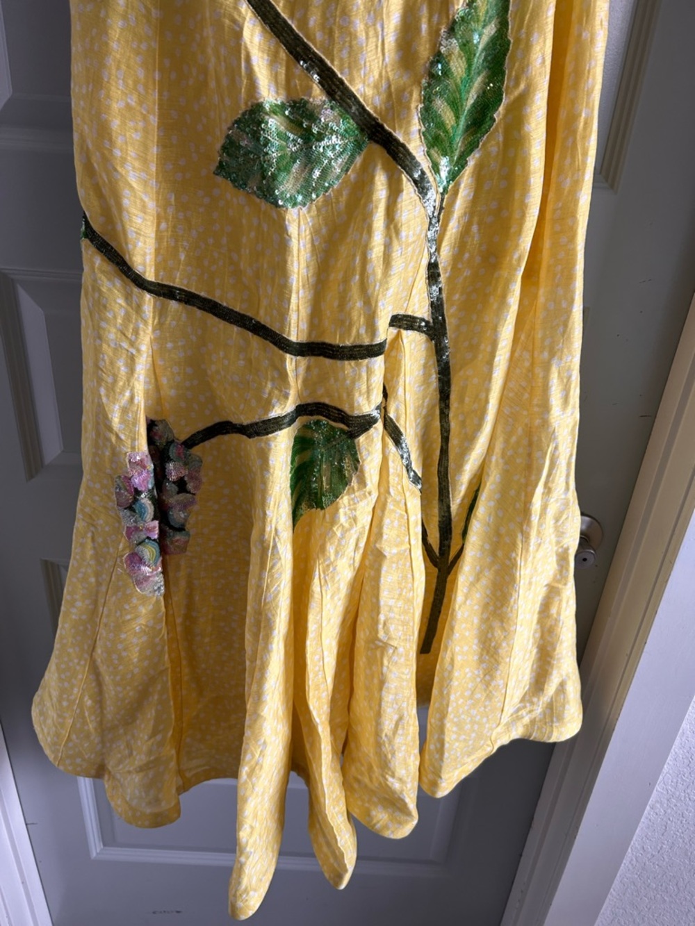 NWT Free People La Fuori Belle De Polka Corset Midi Dress Dot Flower Floral - Picture 9 of 16